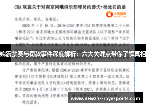 魏震禁赛与罚款事件深度解析：六大关键点带你了解真相